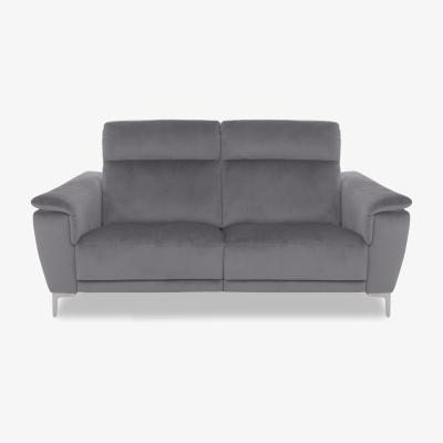 Furniture Village Nicoletti Italia - Amalfi 2 Seater Fabric Sofa - Selma Topo