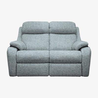 Furniture Village Kingsbury 2 Seater Fabric Power Recliner Sofa - Arola Sky
