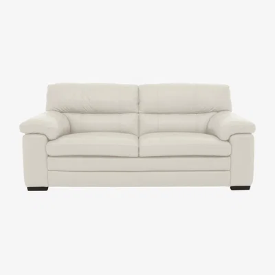 Furniture Village Cozee Leather 2.5 Seater Sofa - White- World of Leather