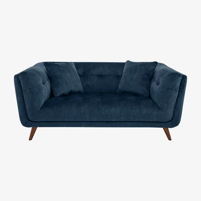 Furniture Village Rene 2 Seater Fabric Sofa - Heritage Airforce
