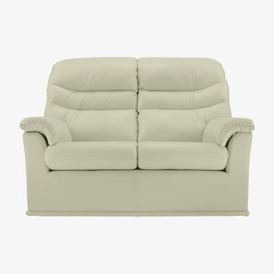 Furniture Village G Plan - Malvern 2 Seater Leather Sofa - No Recliner - Cambridge Chalk
