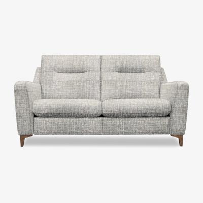 Furniture Village G Plan - Arlo 2 Seater Fabric Sofa - No Recliner - Shore Slate with Walnut Feet