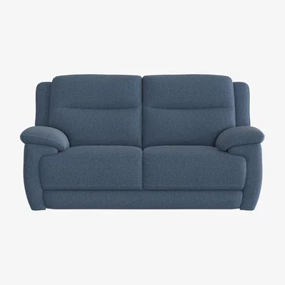 Furniture Village Touch 2 Seater Heavy Duty Fabric Sofa - Blue