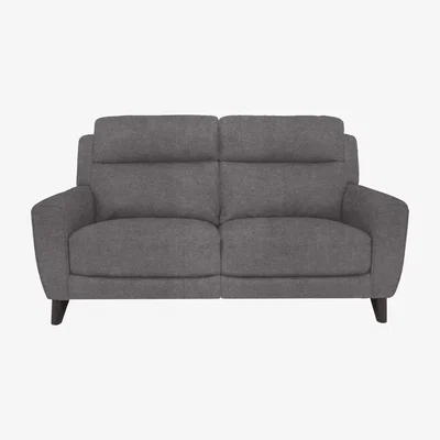 Furniture Village Comfort Story - Zen 2 Seater Fabric Power Recliner Sofa with Headrests - Iron