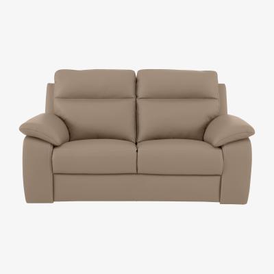 Furniture Village Nicoletti Italia - Pepino 2 Seater Leather Sofa - Torello Taupe
