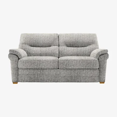 Furniture Village G Plan - Seattle 2.5 Seater Fabric Sofa with Wooden Feet - Shore Slate