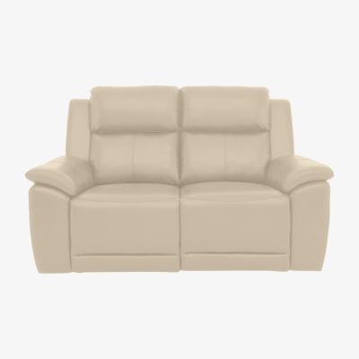 Furniture Village Utah 2 Seater Leather Power Recliner Sofa with Headrests and Power Lumbar