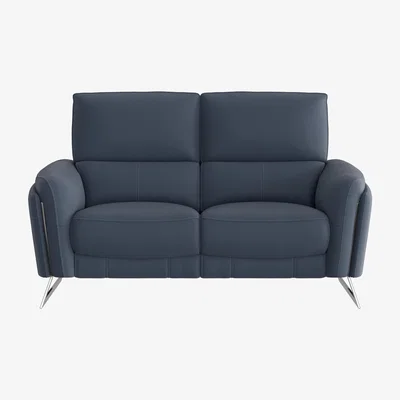 Furniture Village Amarilla 2 Seater Leather Sofa - Blue- World of Leather