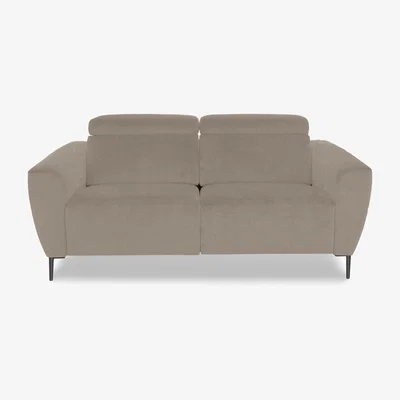 Furniture Village Nicoletti Italia - Milano 2 Seater Fabric Sofa - Coupe Nocciola