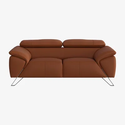 Furniture Village Nicoletti - Tesla 2 Seater Leather Sofa - Brown