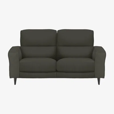 Furniture Village Axel 2 Seater HW Leather Power Recliner Sofa - Charcoal Grey