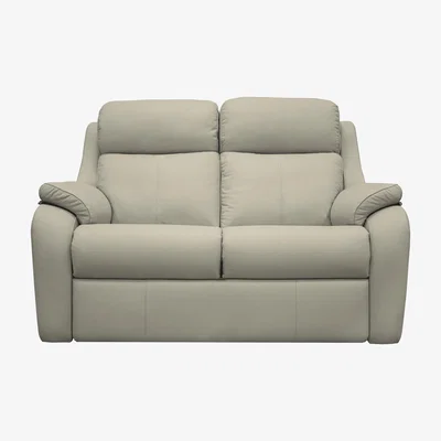 Furniture Village G Plan - Kingsbury 2 Seater Leather Power Recliner Sofa with Power Headrests