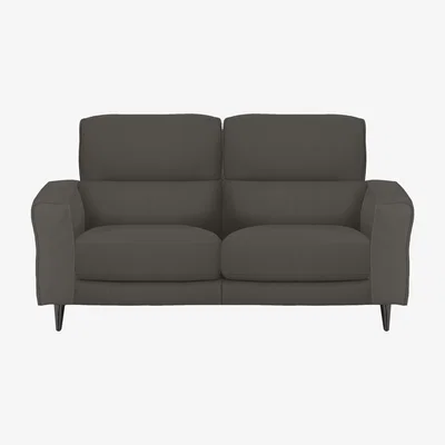Furniture Village Axel 2 Seater HW Leather Power Recliner Sofa - Elephant
