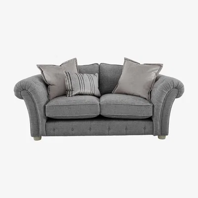 Furniture Village Oyster Bay 2 Seater Fabric Classic Back Sofa - Grey