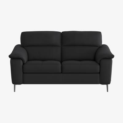 Furniture Village Nicoletti - Maldini 2 Seater Leather Sofa - Black