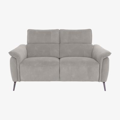 Furniture Village Jude 2 Seater Fabric Power Recliner Sofa with Telescopic Headrests - Stone Dexter