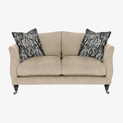 Furniture Village Boutique Chatterley 2 Seater Sofa - Bolero Eggshell with Ebony Castors