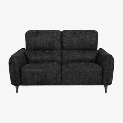 Furniture Village Domicil - Maddox 2.5 Seater Fabric Power Recliner Sofa - Black Mica