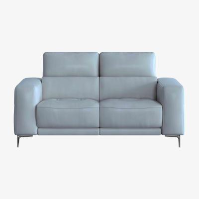 Furniture Village Adama 2 Seater NC Leather Sofa - Pearl Blue
