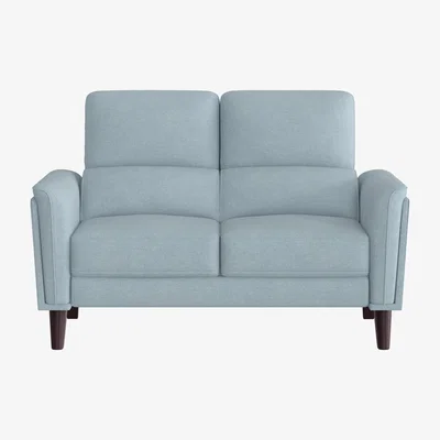 Furniture Village Compact Collection Klein 2 Seater Fabric Sofa - Baby Blue