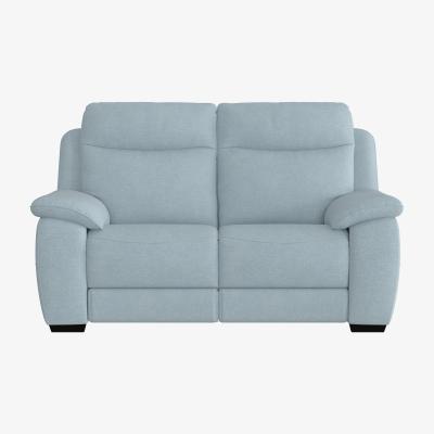 Furniture Village Starlight Express 2 Seater Fabric Recliner Sofa with Power Headrests - Baby Blue