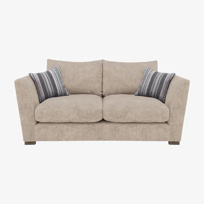 Furniture Village Nautical 2 Seater Classic Back Sofa - Cream
