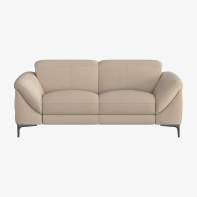 Furniture Village Galaxy 2 Seater Fabric Sofa with Manual Headrests - Beige- World of Leather