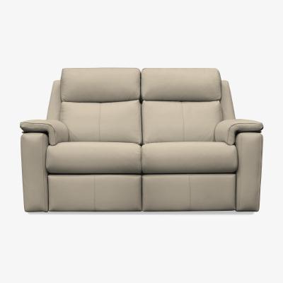 Furniture Village G Plan - Thornbury 2 Seater Leather Sofa - No Recliner - Oxford Mushroom