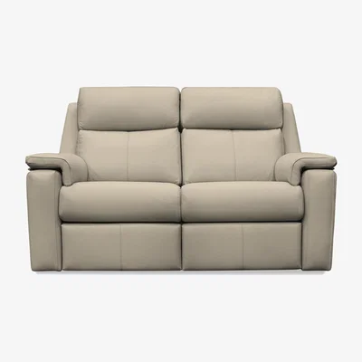 Furniture Village G Plan - Thornbury 2 Seater Leather Sofa - No Recliner - Oxford Mushroom