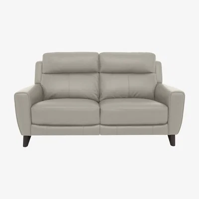 Furniture Village Comfort Story - Zen 2 Seater Leather Power Recliner Sofa with Headrests and Power Lumbar