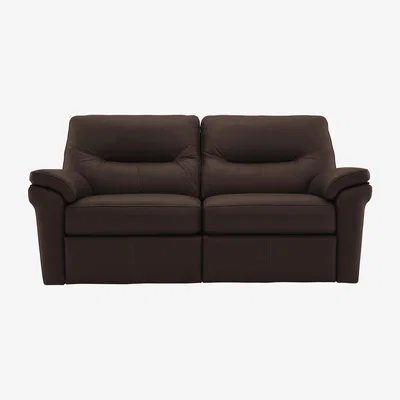 Furniture Village G Plan - Seattle 2.5 Seater Leather Power Recliner Sofa - Brown