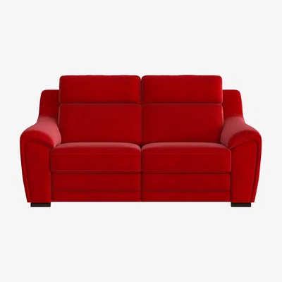 Furniture Village Nicoletti - Tosca 2.5 Seater Fabric Recliner Sofa with Power Headrests - Red