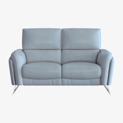 Furniture Village Amarilla 2 Seater NC Leather Power Recliner Sofa - Pearl Blue