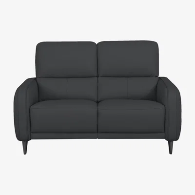 Furniture Village Domicil - Logan 2 Seater Leather Power Recliner Sofa - NN Shale Grey