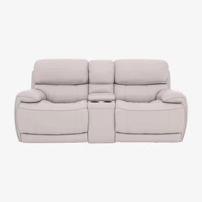 Furniture Village Relax Station Rocco 2 Seater Leather Power Rocker Sofa with Cupholders and Power Headrests- World of Leather