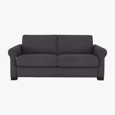 Furniture Village Nicoletti - Alcova 2.5 Seater Fabric Sofa with Scroll Arms - Grey