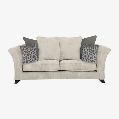 Furniture Village Holly 2 Seater Fabric Pillow Back Sofa Without Studs