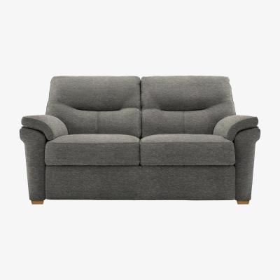 Furniture Village G Plan - Seattle 2 Seater Fabric Sofa with Wooden Feet - Mirage Slate