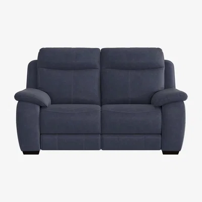 Furniture Village Starlight Express 2 Seater Fabric Power Recliner Sofa - R23 Blue