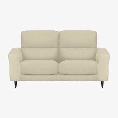 Furniture Village Axel 2 Seater BV Leather Sofa - BV Bisque