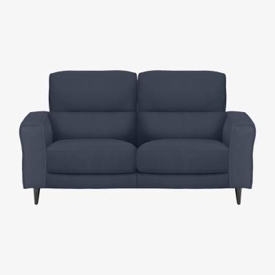 Furniture Village Axel 2 Seater HW Leather Power Recliner Sofa - Ocean Blue