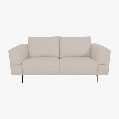 Furniture Village Domicil - Lawson 2 Seater Leather Sofa - NN Frost