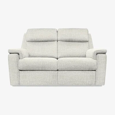 Furniture Village G Plan - Thornbury 2 Seater Fabric Power Recliner Sofa - Waffle Taupe