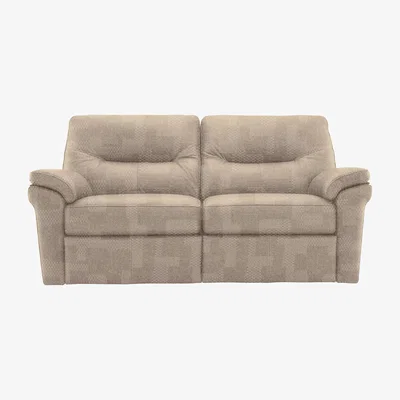 Furniture Village G Plan - Seattle 2.5 Seater Fabric Power Recliner Sofa - Beige