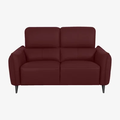 Furniture Village Domicil - Maddox 2 Seater Leather Power Recliner Sofa - Burgundy