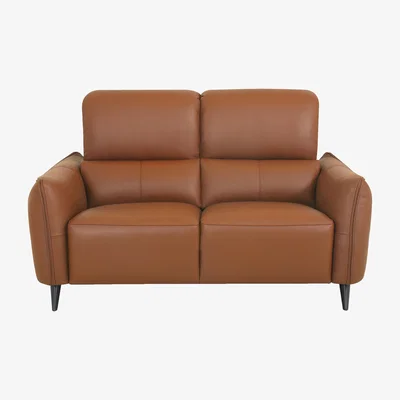 Furniture Village Domicil - Maddox 2 Seater Leather Sofa - NN Caramel