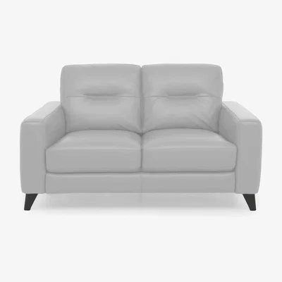 Furniture Village Jules 2 Seater HW Leather Power Recliner Sofa - Grey