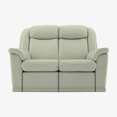 Furniture Village G Plan - Milton 2 Seater Leather Manual Recliner Sofa - Cream