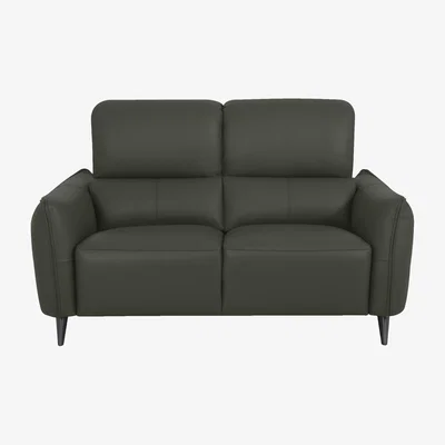 Furniture Village Domicil - Maddox 2 Seater Leather Power Recliner Sofa - NP Dark Olive