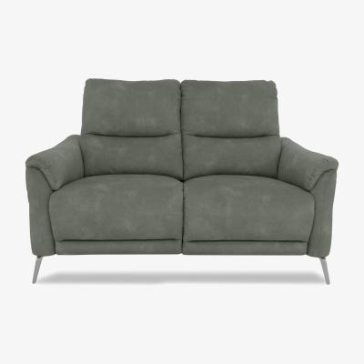 Furniture Village Daytona 2 Seater Fabric Power Recliner Sofa with Bluetooth Speaker - Dexter Fern